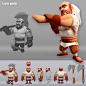 Warrior : Low poly character Warrior for midcore IOS game