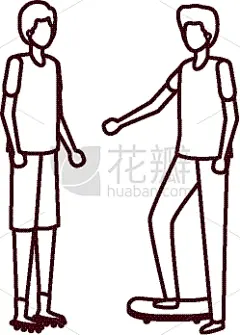 性格,头像,青年男人,分离着色,男孩,可爱的,人,白色背景,男人,站