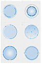 蓝色科技圆圈文字框科技框素材-众图网