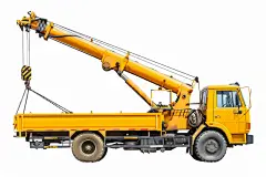 建筑施工机器移动式起重机模型图片