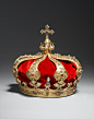 An early 20th century silver gilt and gem-set Princely crown