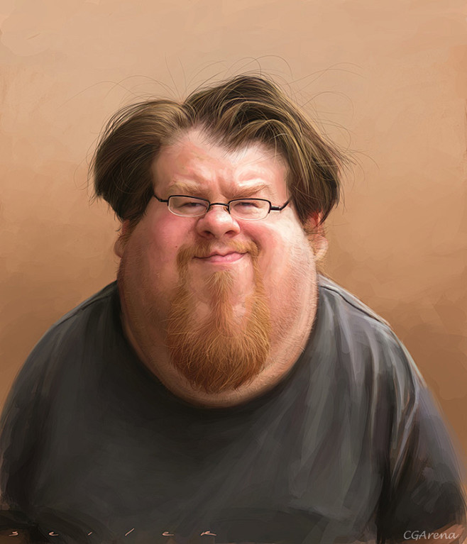 ps绘画夸张的胖子肖像photoshop教程朱峰社区3d教程