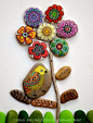 PedraBrasil: Pedras pintadas | ROCK ART... | Pinterest | Bees, Flower and Html