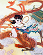 辽宁美术经典年画欣赏：《哪吒闹海》_连环画_绘本_辛宽良