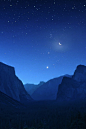 【风景摄影】优山美地国家公园夜景。 