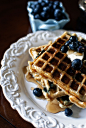 Blueberry Sour Cream Waffles #赏味期限#