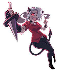 com采集高兴喔采集到地狱把妹王【helltaker】作者游戏立绘bilibili.