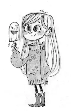 老马贝尔·派恩斯（Mabel Pines）的观念艺术，我想我们都可以同意，现在是时候该在节目中看到一些谈论冰棍儿了。