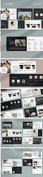 黑色简约高端企业公司品牌宣传产品画册手册ID平面设计素材模板-淘宝网