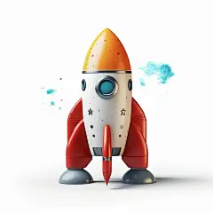火箭元素素材图AI图数字艺术图