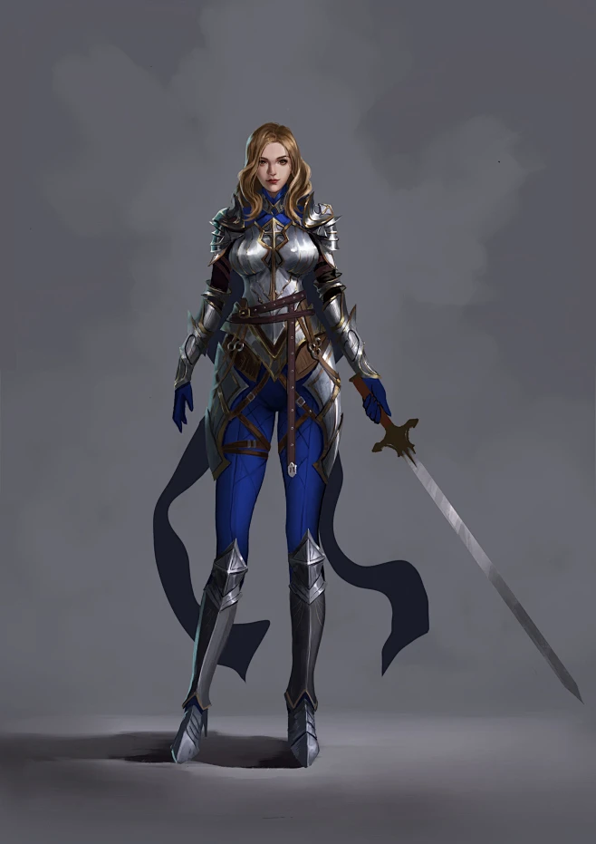 ArtStation - 女骑士 练习, JSYYY --花瓣网