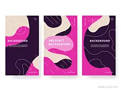 屏幕抽象背景时髦UI设计作品网页设计数据可视化首页素材资源模板下载