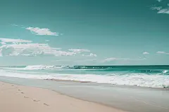 大海沙滩自然风景壁纸