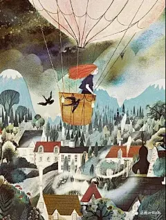 有趣的童话世界，瑞典画师Adelina Lirius_创作 : Adelina Lirius是瑞典的一位插画家。她热爱创作，喜欢以生活中的幸福时刻和童话故事为创作题材，画面中的人物和动物造型生动可爱。她擅长手绘和软件绘画，以平面造型为主，画面肌理效果丰富。 ——…
