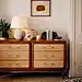 其中包括图片：Soho Home Oscar Cane &amp; Oak Six Dresser