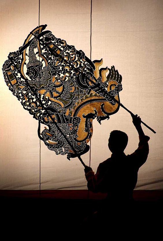 asian shadow puppet ...