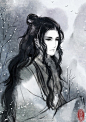 我曾描摹的那幅山水画，画中有一个人，他眉眼带笑。从此以后，我便活在了那幅山水画里--------
