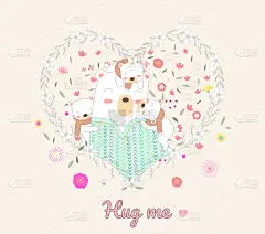 The cute baby bear character animal cartoon hand d