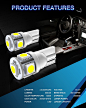 Amazon.com: Marsauto 194 LED Bulbs 168 T10 2825 5SMD LED Bulbs Car Dome Map License Plate Lights Lamp White 12V (Pack of 2) : Automotive