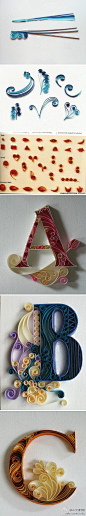 quilling  Flora Richards-Gustafson onto Crafts