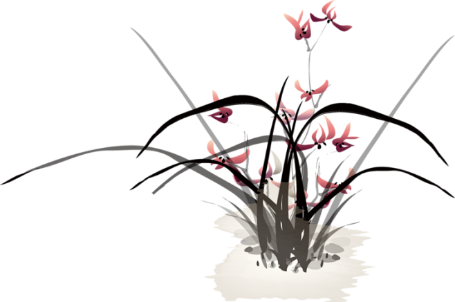 中国画 兰花