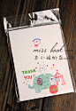韩国milo 超可爱小白兔系列生日 感恩贺卡 卡片信封套装 8枚入-淘宝网