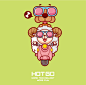 #UI中国·优秀会员作品推荐#《HOT 卡通形象设计》 发布者：kuangbendebaozi - 更多大图 猛戳: O网页链接
