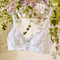 怡倩 无钢圈超薄文胸 性感蕾丝无海绵透气法式薄款内衣女bralette-tmall.com天猫