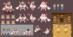 Several concept arts of Relic Rumble