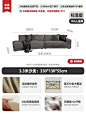 baxter布艺沙发客厅布达佩斯异形转角现代小户型双面凯撤意式轻奢-淘宝网