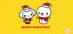 爱米莉和雪人圣诞节桌面壁纸