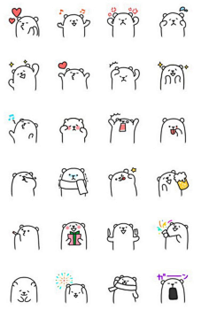 emoji-花瓣网|陪你做生活的设计师 | : A set of 24 digital stickers for Google's own ...