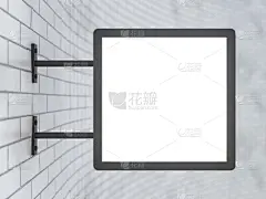 三维图形,白色,围墙,正方形,空白的,商店标志,边框,厚木板,竞技场,模板