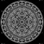 Mandala pattern white doodles sketch
