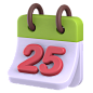 PNG素材：12月25日