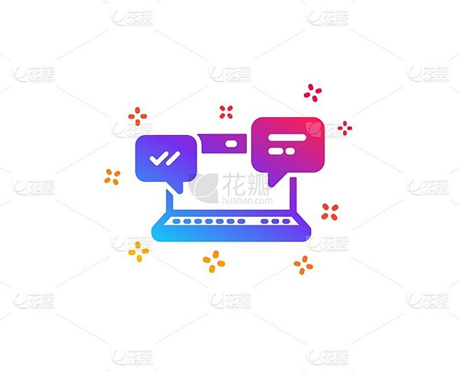 Internet Messages icon. Chat or Conversation. Vect