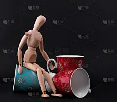 杯,木制,三个物体,人造模特,水平画幅,形状,纯净,饮料,仅男人