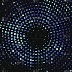 抽象的背景。蓝色抽象旗帜半色调星星