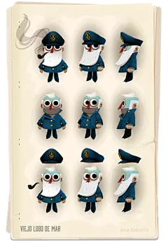 Viejo Lobo de Mar ( Parte 1) : Viejo Lobo de Mar ( Primera parte ) Proyecto personal.Solo Adobe Illustrator.