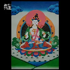 上行道金刚萨埵手绘唐卡画像尼泊尔唐卡手工矿物颜料画心装饰挂画-淘宝网