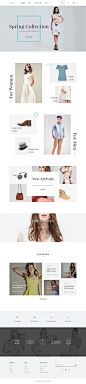 Boutik - Fashion Store PSD Template@北坤人素材