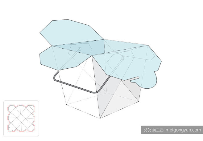 饼干礼品盒模切图/刀模图EPS源文件 :...