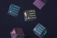漂浮的方形盒子场景设计样机模板 Falling Psd Square Boxes Mockup这是一个令人惊叹的psd方形框样机重力式包装场景，可展示任何设计。还要感谢您的智能层添加您自己的图形。