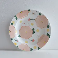 【谷音－系列款／童话世界餐具】手绘餐盘深盘甜品盘 第409件心物-淘宝网