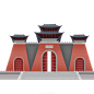 古风建筑插画PNG