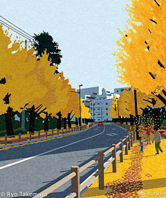 栩栩然-栩栩采集到插画·景