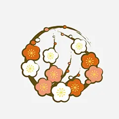 卡通彩色梅花高清素材 冬季植物 卡通梅花 彩色梅花 手绘花卉 免抠png 设计图片 免费下载