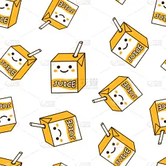 饮料,可爱的,果汁,四方连续纹样,背景,绘画插图,容器,乐趣,可爱,矢量