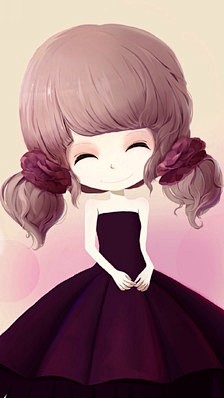 花花姑娘。插画。壁纸。头像。芙蓉姑娘。芙...