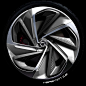 Citroen Numero 9 Concept Wheel Design Sketch: 